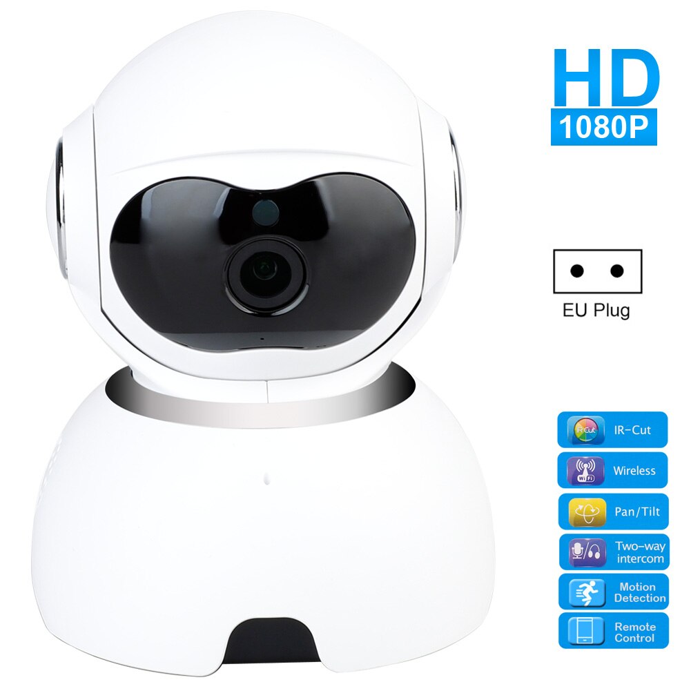 HD 1080P Wireless IP AI Camera Smart Automatic Tracking With Full Duplex Two Way Intercom Baby Monitor High Resolution Baby: EU PLUG