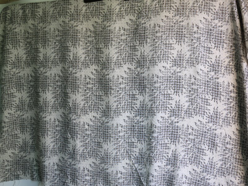 50cm*130cm naturligt vitt vintage blad silkesduk för diy sy klänning lakan 40% spunnet siden 60% bomull patchwork tyg