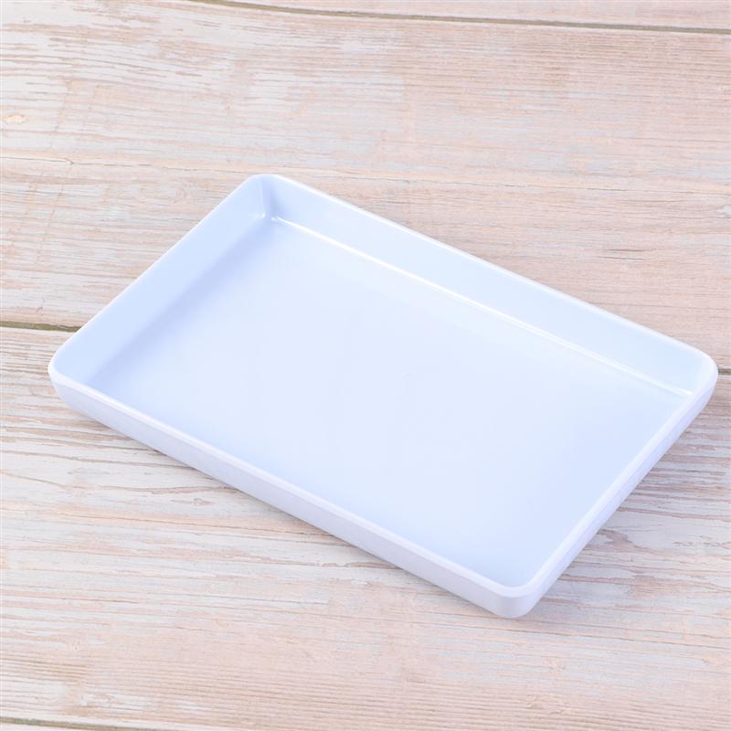 1 pc Trinket Tray Plastic Decorative White Storage Organizer Holder Plate Jewelry Dish for Bracelets Earrings Rings