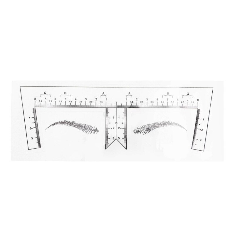 GUIDA ALLA FORMA Microblading Stencil Modello Ruler Per Tatuaggi Trucco