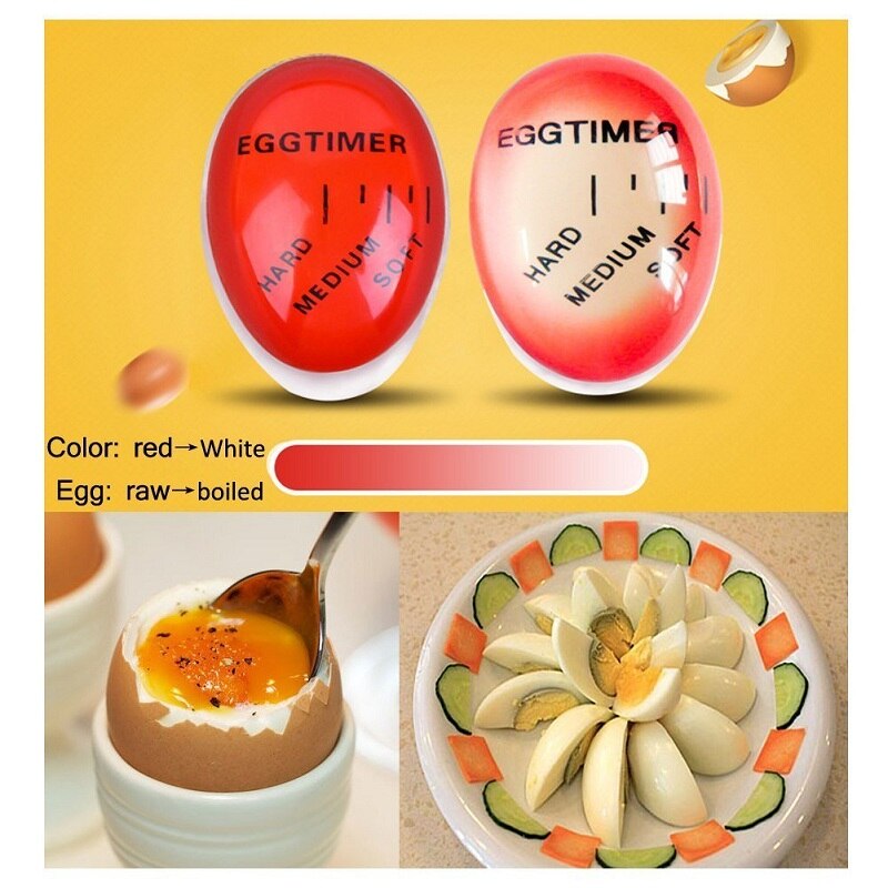 Egg Timer Kitchen Supplies Egg Perfect Color Changing Perfect Boiled Eggs Cooking Helper Timer Cooking Set