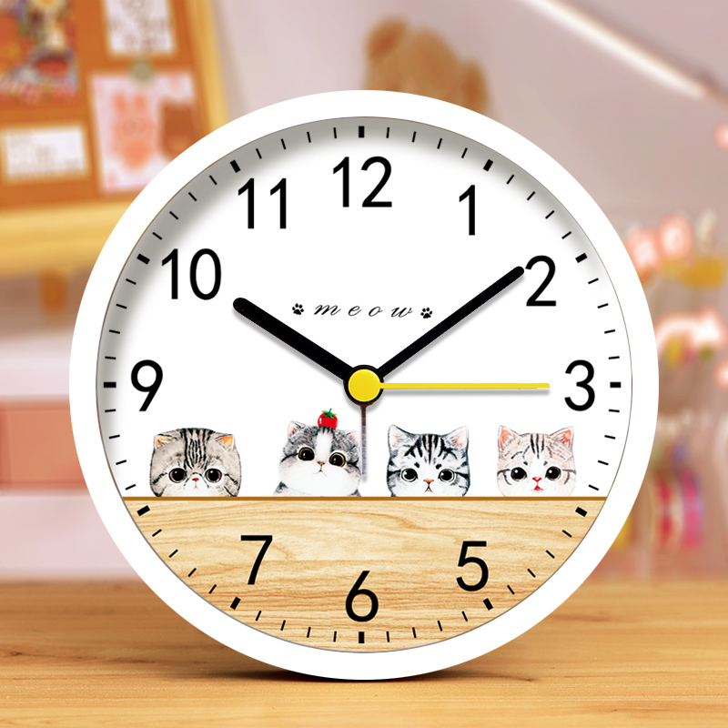 Eenvoudige Wekker Voor Kinderen, Jongens En Meisjes Leuke Klok Alarm Nachtkastje Lichtgevende Desktop Elektronische Klok.: F