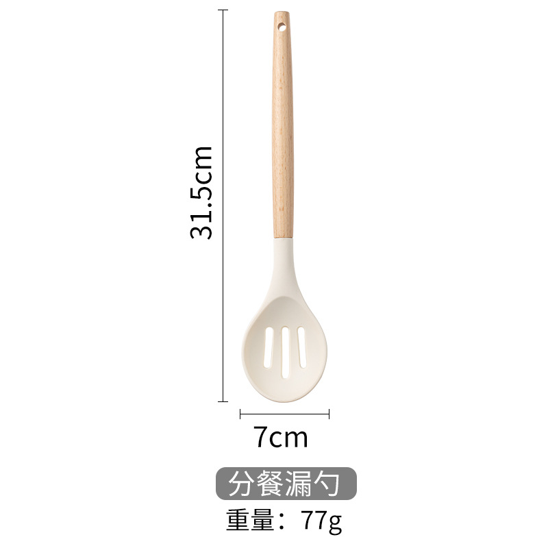 Khaki Kitchen Tools 12 Piece Silicone Spatula With Storage Bucket Wooden Handle Silicone Kitchen Set Cooking Kitchen Accessories: Yellow
