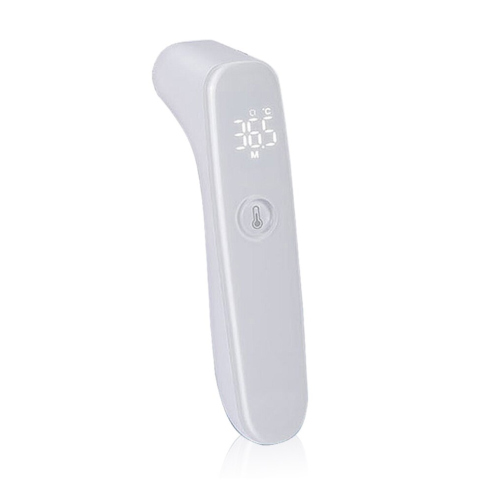 Digital IR Infrared LED Full Screen Smart Body Thermometer / 1S Instant Measure Thermometer for Baby Kids and Adults: white