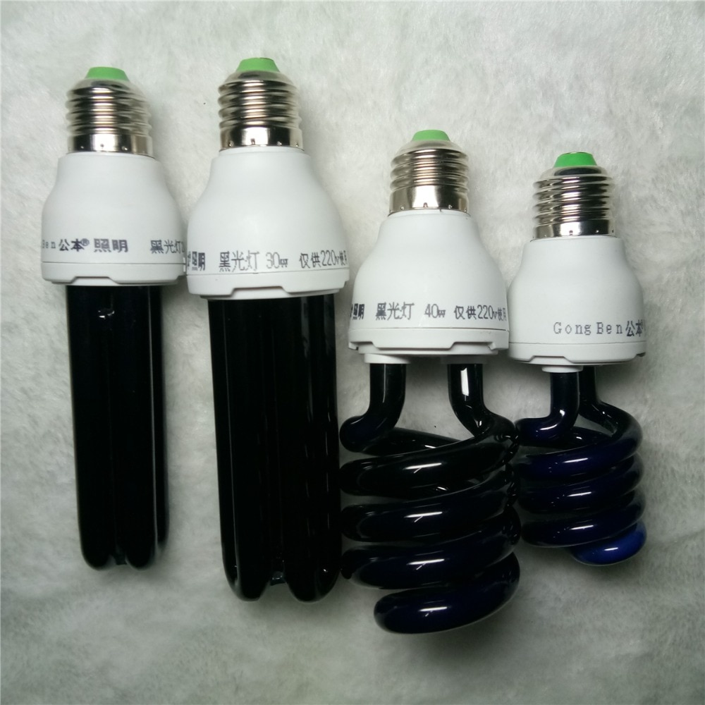 E27 20 W 40 W 220 V Ultraviolet licht spaarlamp spiraal quartz Fluorescerende UV zwart licht CFL 365nm slaapkamer effect lampen