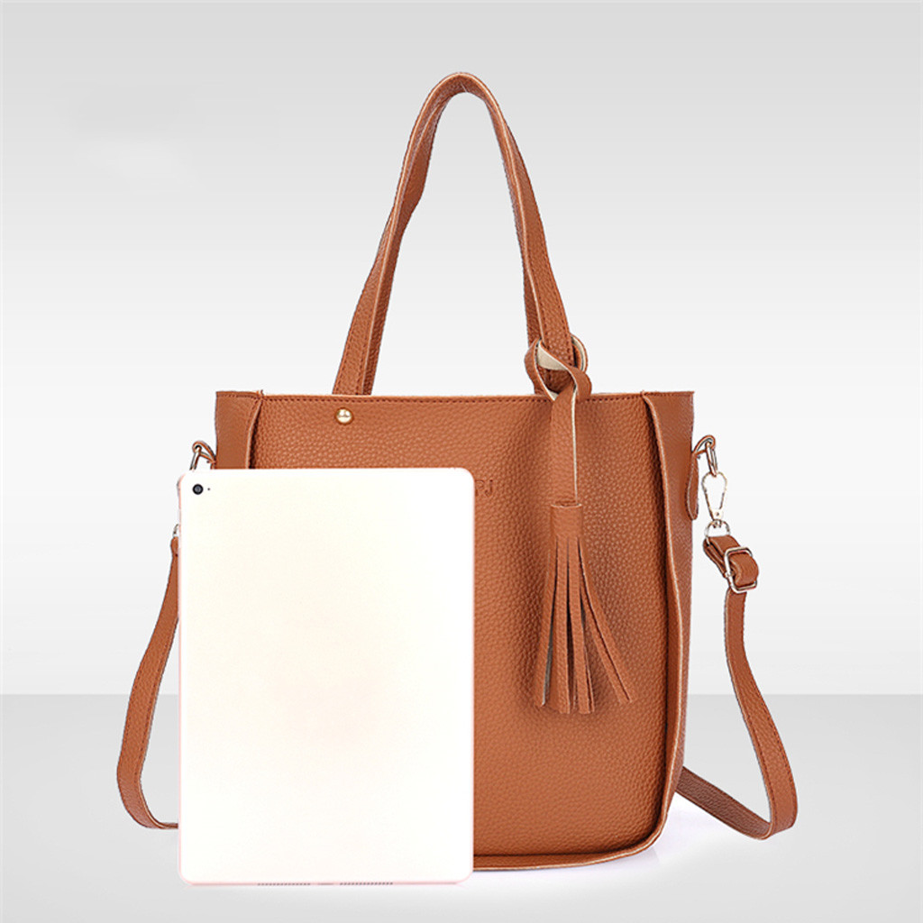 4 Stuks Handtas Set Dames Hand Zakken Vrouw Zak Composiet Tote Set Messenger Purse Bolso Mujer Torebka Damska Femina