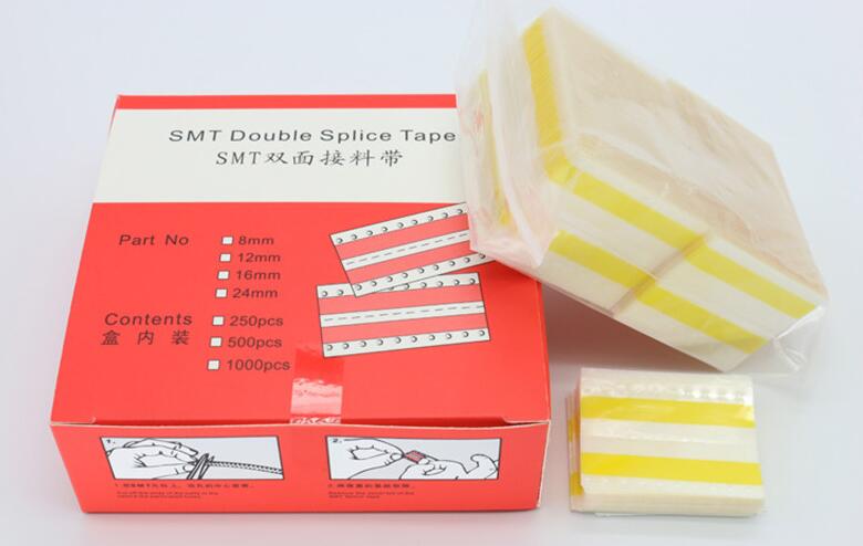 8 mm, 12 mm, 16 mm, 24 mm, SMT-Doppelspleißband, doppelseitiges, rechteckiges Spleißband, Filmverbindung, Spleißband mit Ruhekomponenten