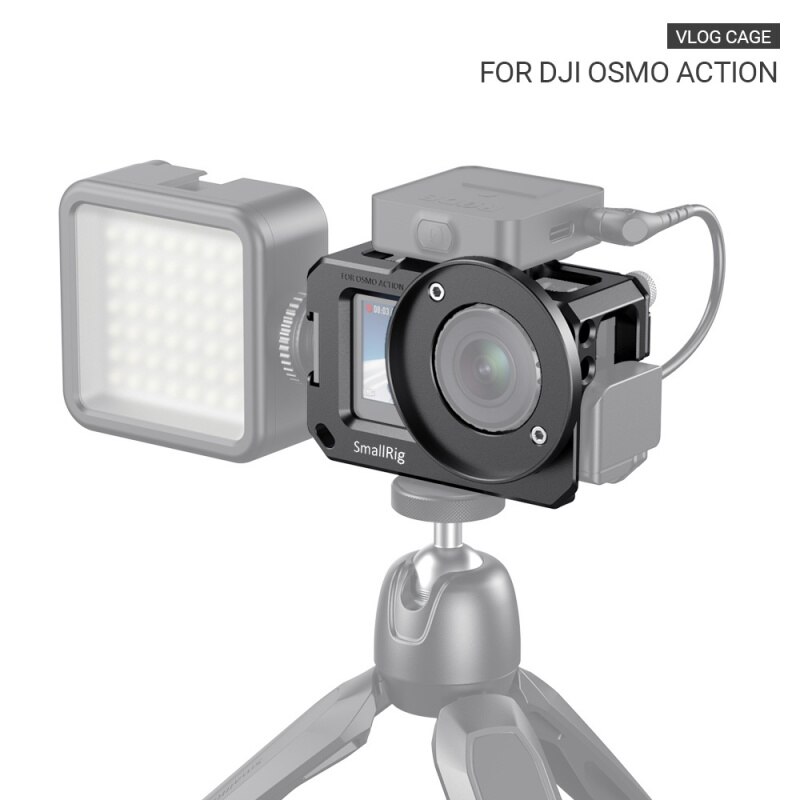 Smallrig Osmo Vlogging Video Kooi Voor Dji Osmo Actie (Compatibel Met Microfoon Adapter) CVD2475