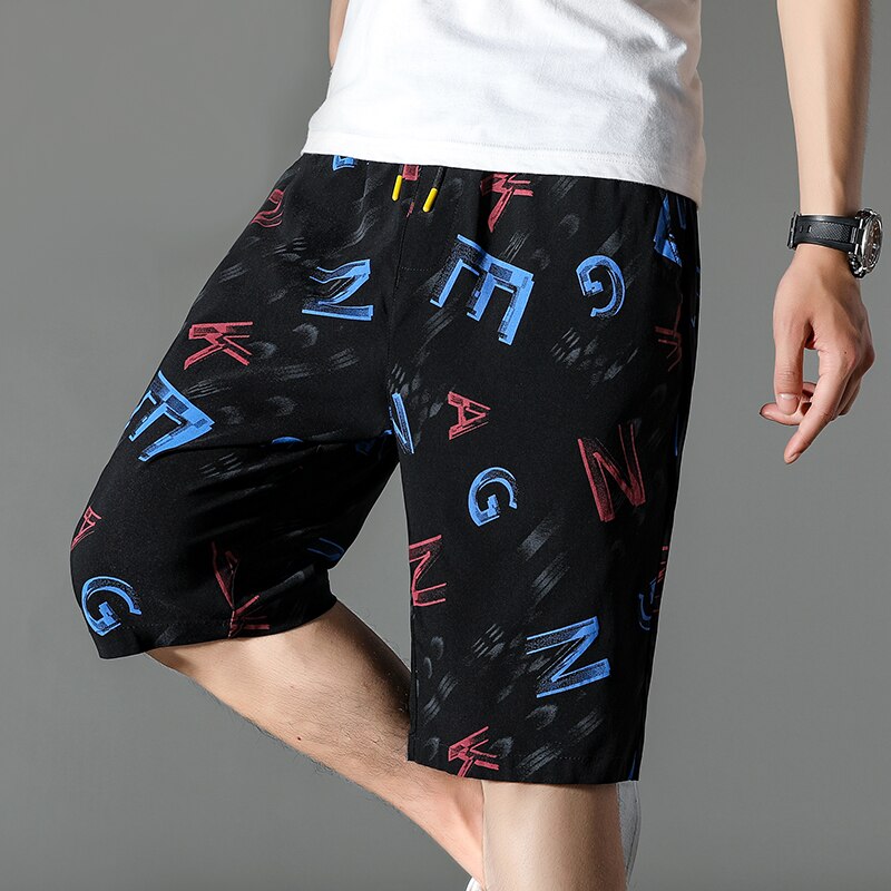 5 kpl halpa  w8512 miesten shortsit rennot shortsit rantahousut löysät hengittävät hyvä ohut silkki siisti: 5xl