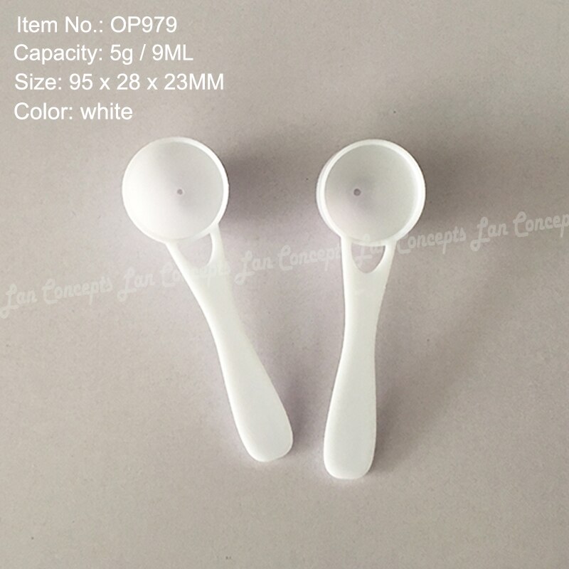 50 teile/los Messung Kunststoff Scoop PP Löffel 0,25g 0,5 ml 0,85g 1,7 ml 1,5g 3ml 5g 9ml 20g 40ml 25g 50ml für Möglichkeit-freies
