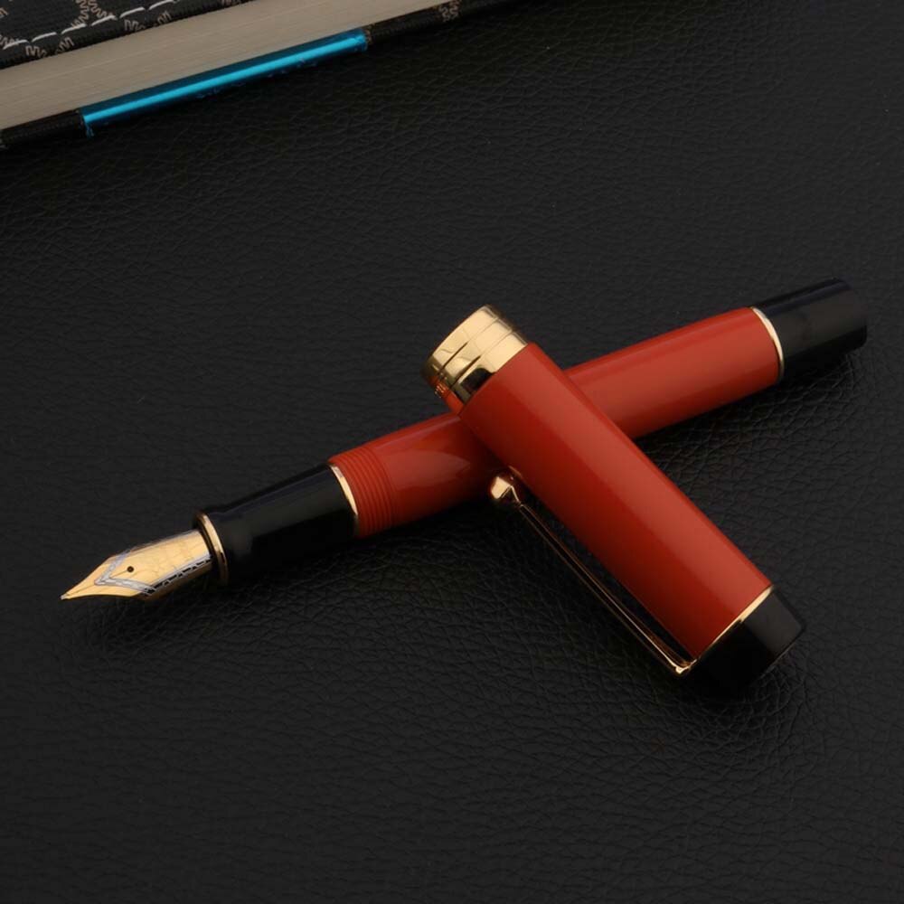 luxury jinhao 100 Fountain Pen Century Tofu Acrylic Retro spinning elegante signature calligraphy fude pen Stationery: A-9 / 1.0-1.2mm