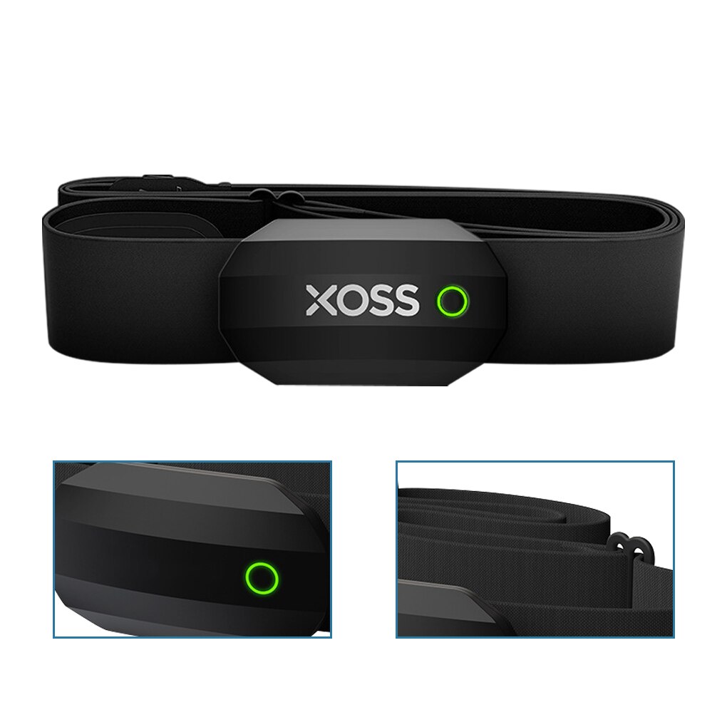 XOSS Bluetooth 4.0 ANT+ Wireless Cadence Sensor Bicycle Computer Speedometer Sports Heart Rate Sensor Monitor Chest Strap