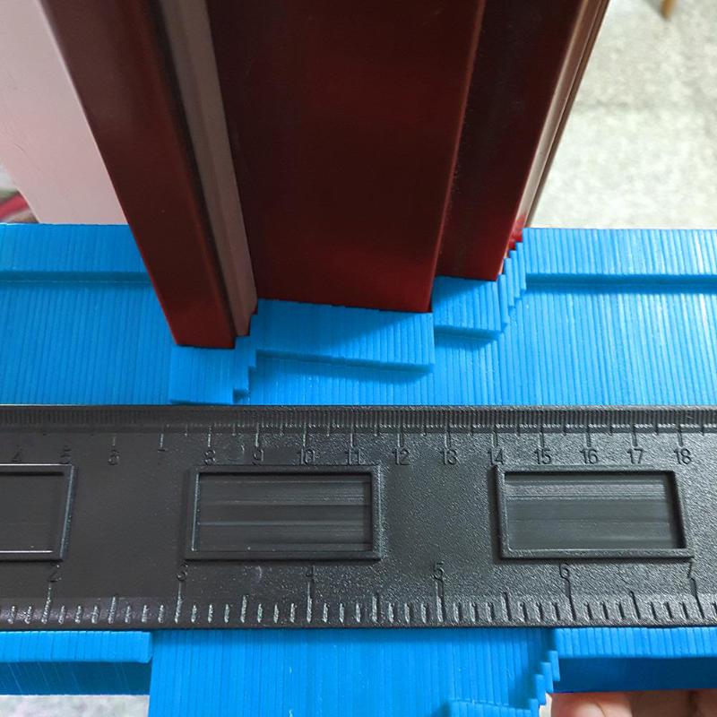 Regla para carpintería con plantilla de Contorno laminado de 10 pulgadas con perfil ABS y dureza suficiente