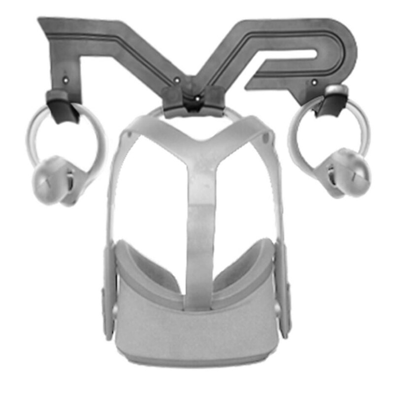 VR Headset Wall Mount - for Oculus Quest 2 Controller Stand - Virtual Reality Accessories Holder