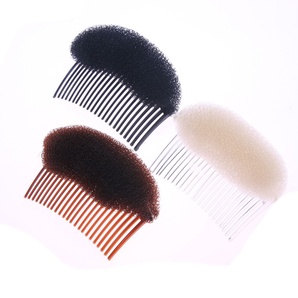 1 Pc Hair Styler Volume Bouffant Bijenkorf Shaper Bumpits Schuim Op Clear Comb Xmas