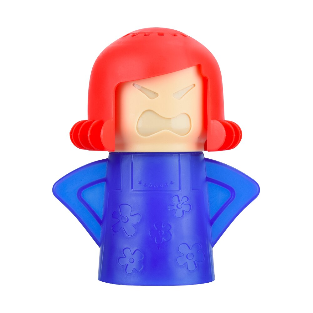 Angry Mom-nettoyeur à vapeur de four, facile à nettoyer, appareil de nettoyage à la vapeur au micro-ondes, pour réfrigérateur: 1 pcs Blue