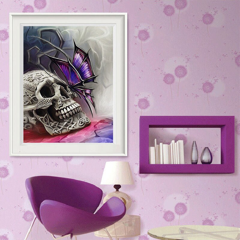 Full Diamond 5D DIY Diamond Painting"Pretty butterfly"Diamond Embroidery Cross Stitch Rhinestone Mosaic Painting