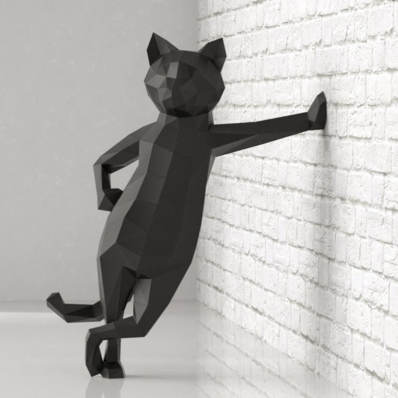 Papercraf 3d paperieläinmallit dobermanni pinseri kissa paperityö lelu kodinsisustus seinäkoriste palapelit koulutusopetus diy