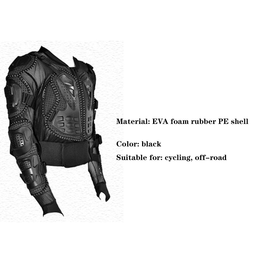Motorcykel helkrops rustning jakke rygsøjle beskyttelsesudstyr s-xxxl jakke motorcross protector protetor protector