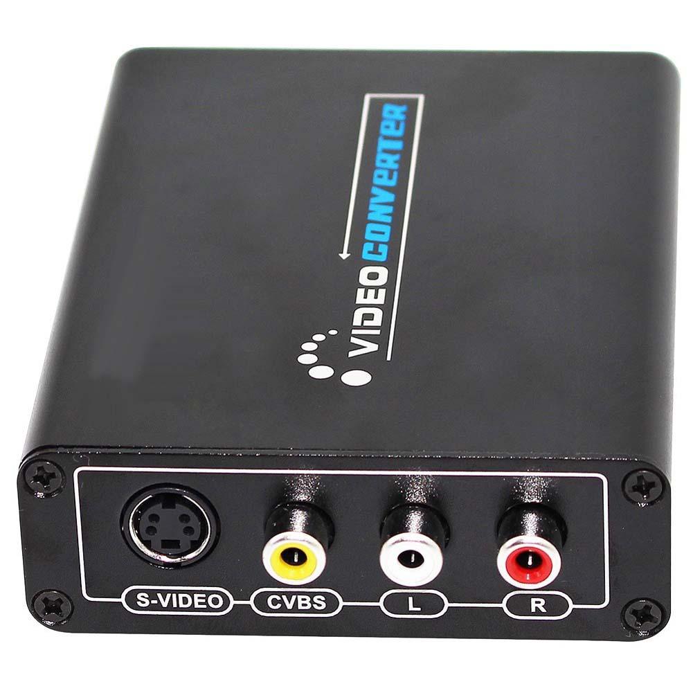 Conversor de vídeo CVBS HDMI compuesto HDMI a AV/S terminal Video convertidor CVBS con Adaptador convertidor A273