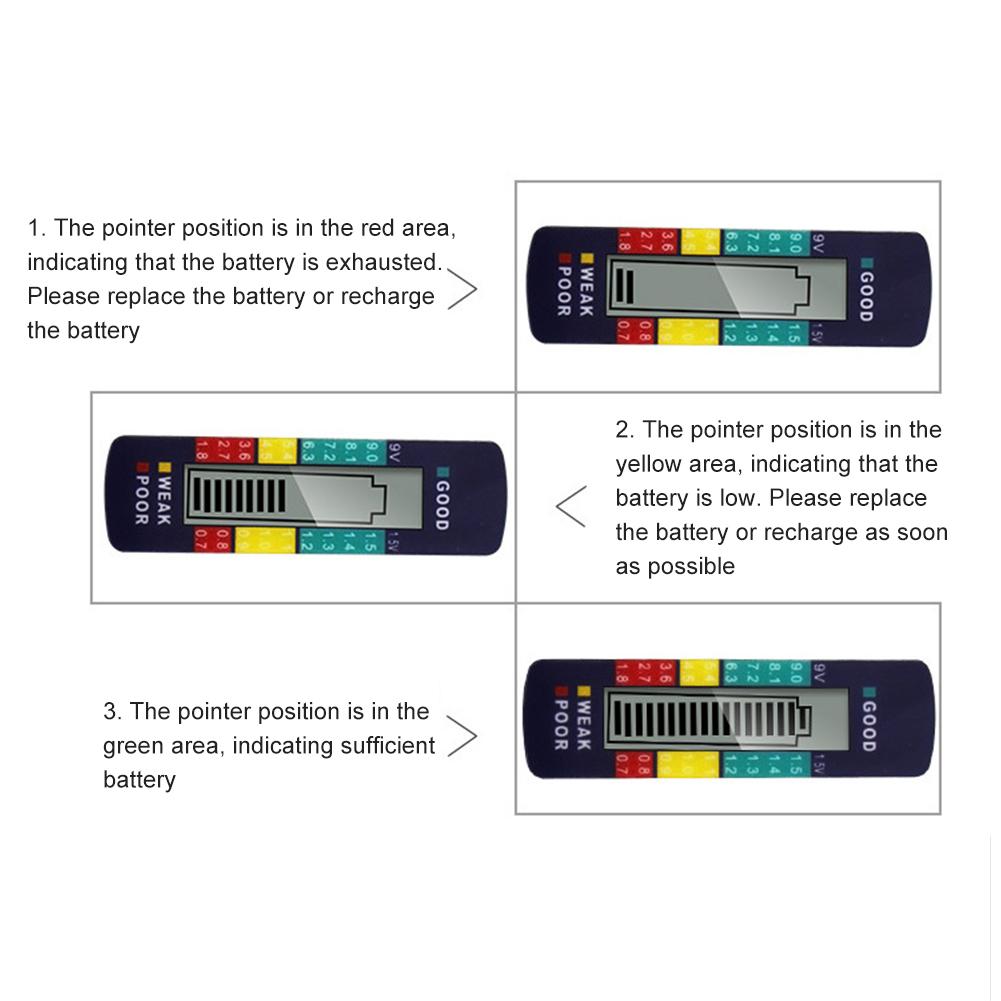 Universale A CRISTALLI LIQUIDI Digital Battery Tester Checker