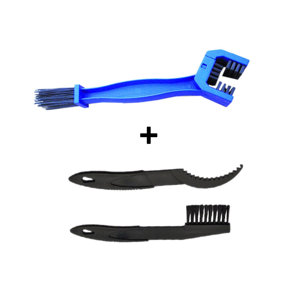 Juego de cepillos de fregado para bicicleta de montaña, limpiador de cadena, herramientas de Reparación de bicicletas, Kit de limpieza: Big Brush Set
