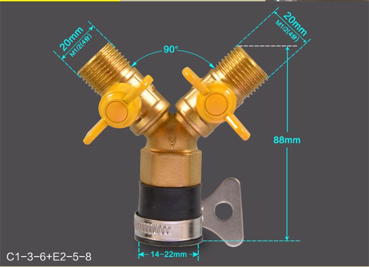 Goede Kraan diversion valve