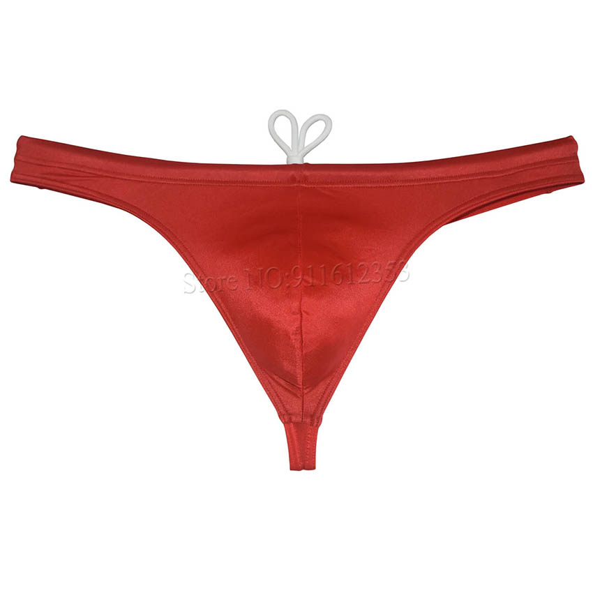 Herren Badeanzug Slips Bade bekleidung Surf Shorts verstellbare Tankini Kordel zug & Double Layer glänzenden Stoff