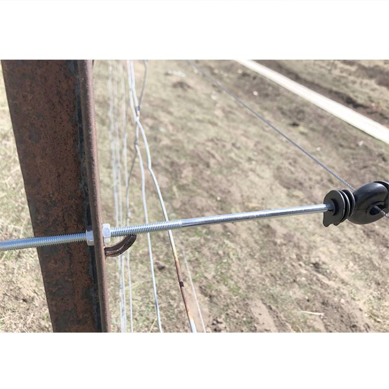 20pcs Electric Fence Insulators 20cm Round Shaped Screw-in Bolt Ring Insulator for Wood Post Allow Wire and Rope To Run