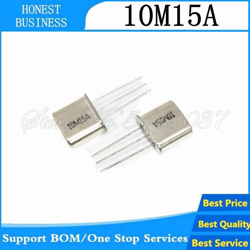 5PCS-10PCS 10.7MHZ in-line crystal filter 10M15A 3dB +-7.5KHZ crystal oscillator HC-49T 10.7M