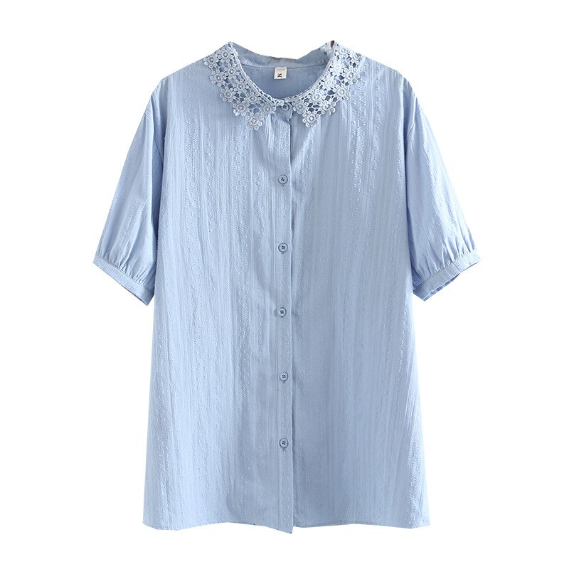 Chemisier à manches courtes pour femme, haut ample à boutons, en coton, jaune et blanc, grandes tailles 3xl, 4xl, 5xl et 6xl, été