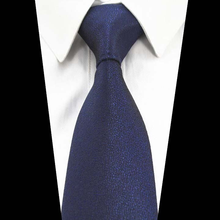 Ricnais 8cm Silk Formal Tie Red Green Solid Necktie For Mens Jacquard Gravata Suit Business Wedding Accessories Neck Tie: 09