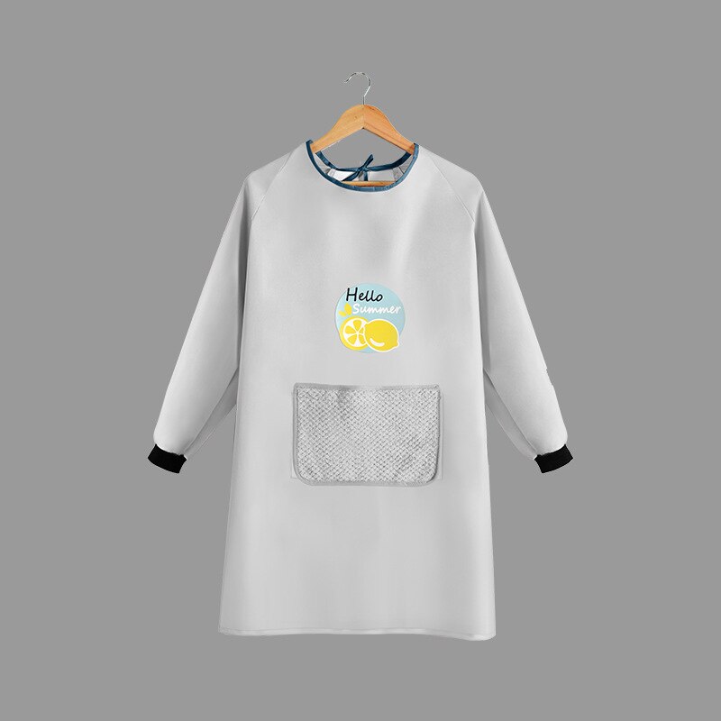 Kitchen Aprons for women Pet cleaning Apron Household Cleaning Bibs Restaurant Kitchen Cooking Baking Barbecue Overalls Bibs: Grey lemon