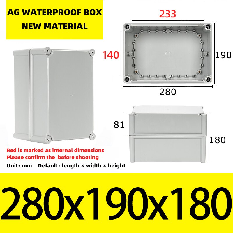 Big Size Outdoor Waterproof Case Enclosure Plastic Box Electronic Project Case Waterproof Junction Box for Electronics