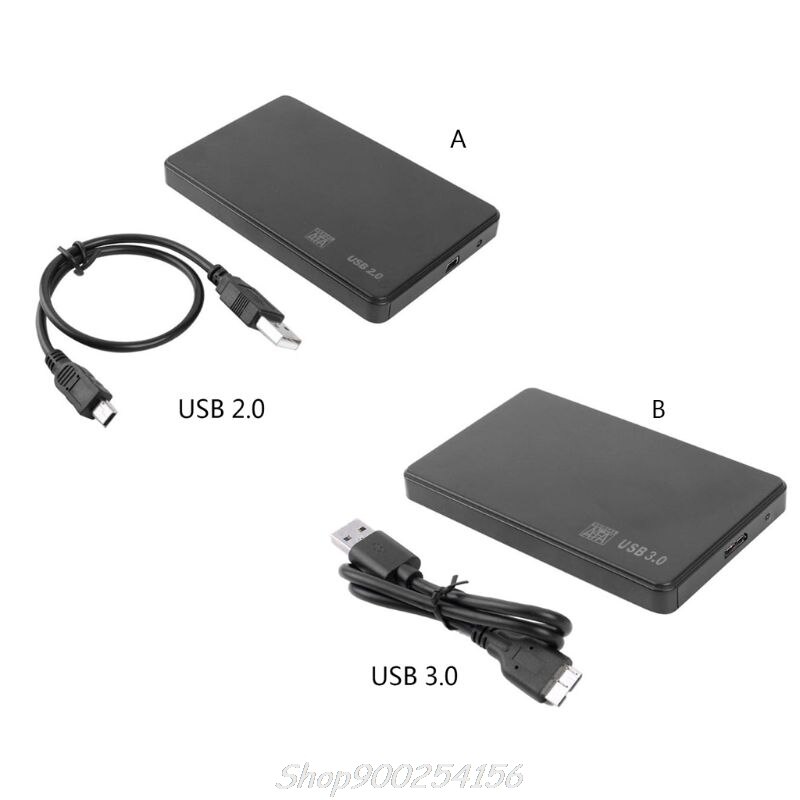 2.5 pouces HDD boîtier SSD Sata vers USB 3.0/2.0 adaptateur de boîtier de disque dur