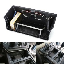 Car Storage Box Interior Accessories For Land Rover Defender 90 110 -2022 Center Console Organizers Black Armrest Tray Box
