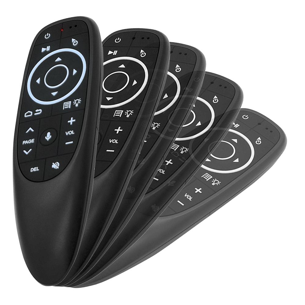Mando a distancia G10s pro para caja Android tv, dispositivo inalámbrico y micrófono con giroscopio, con retroiluminación, Control por voz, 2,4G, IR, aprendizaje