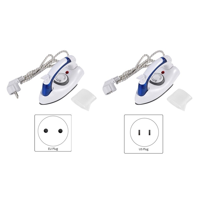 Mini Electric Folding Travel Glide Steam Iron 500W,Small Lightweight Clothes Compact Portable Handheld Ironing