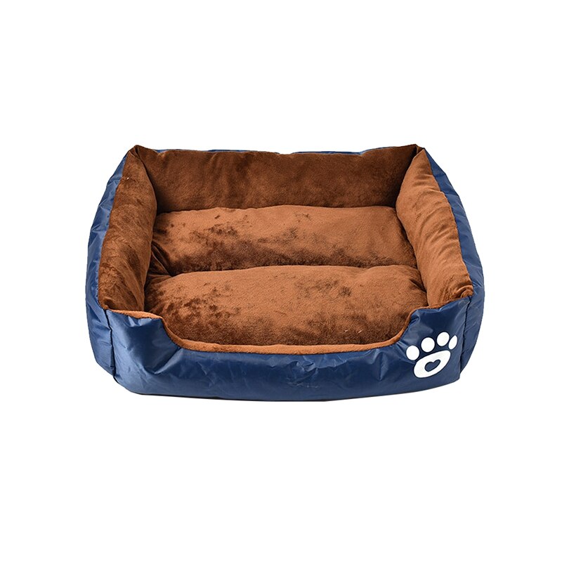 Saco de dormir rectangular para gatos pequeños, sofá para cachorro, cojín para casa, productos para mascotas, accesorios para perros: Blue / L