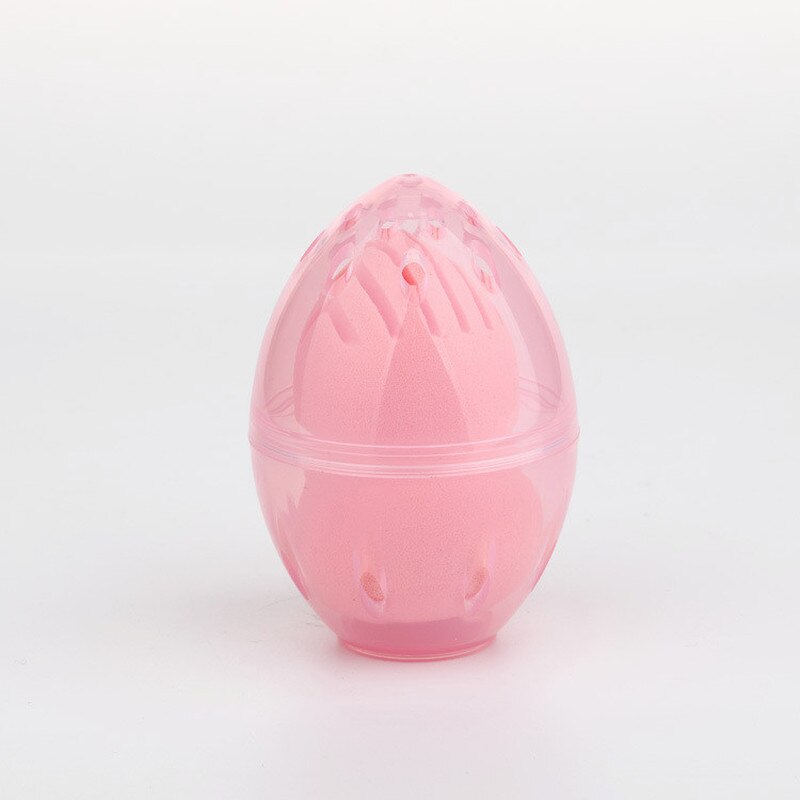 1PC Beauty Sponge Stand Storage Case Makeup Blender Puff Holder Empty Cosmetic Egg Shaped Rack Transparent Puffs Drying Box