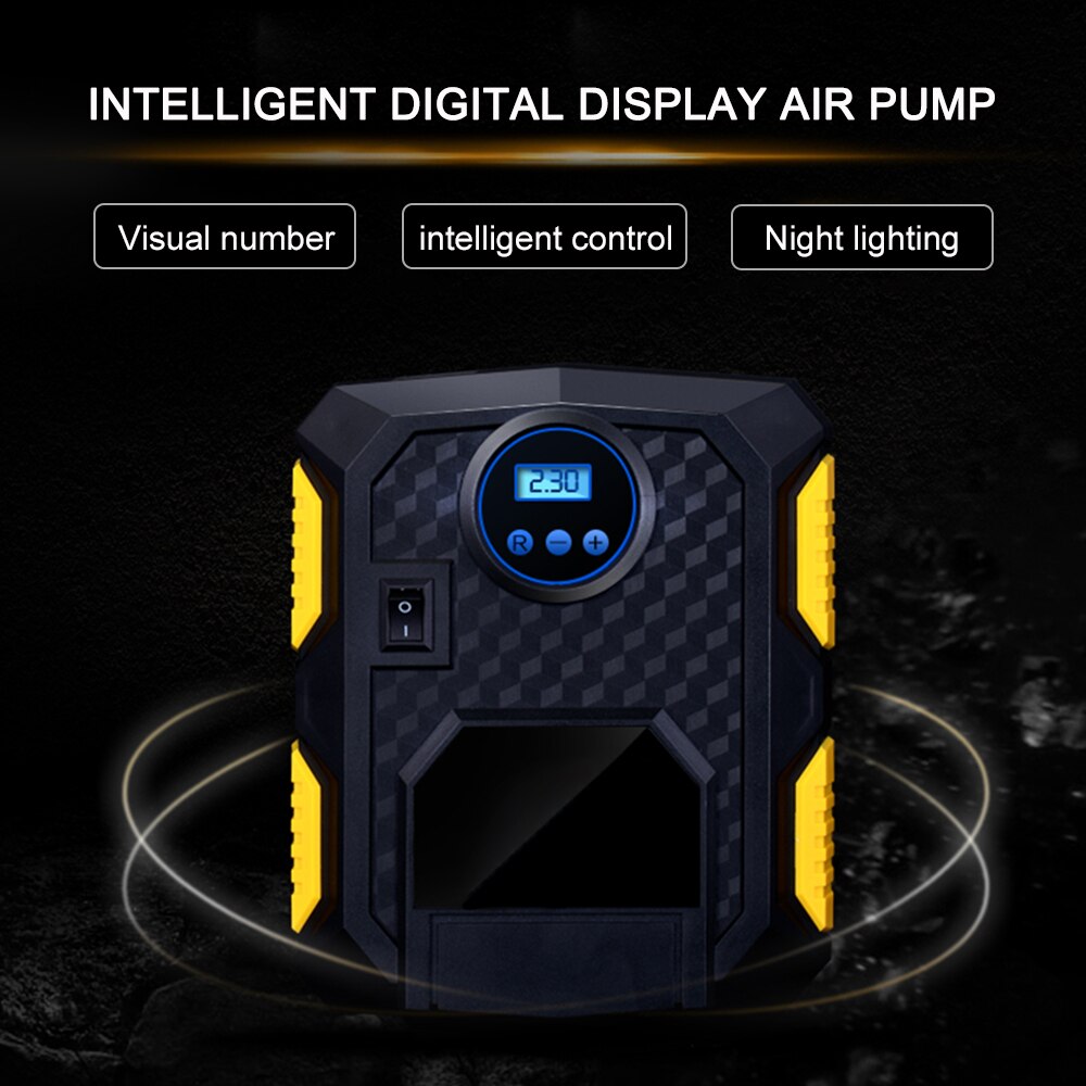 12V DC Portable Air Compressor Digitale Tire Inflator Autoband Pomp Air Compressor Tire Inflator Elektrische Auto Pomp