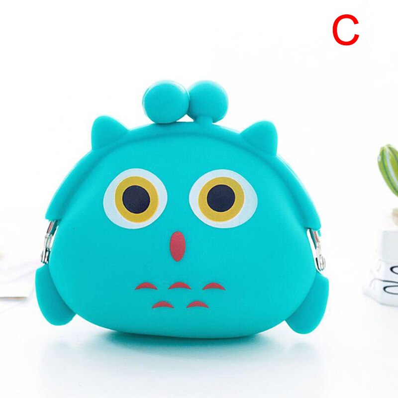 Meisjes Mini Siliconen Portemonnee Dieren Kleine Verandering Portemonnee Portemonnee Vrouwen Sleutel Portemonnee Tas Voor Kinderen Kids: C