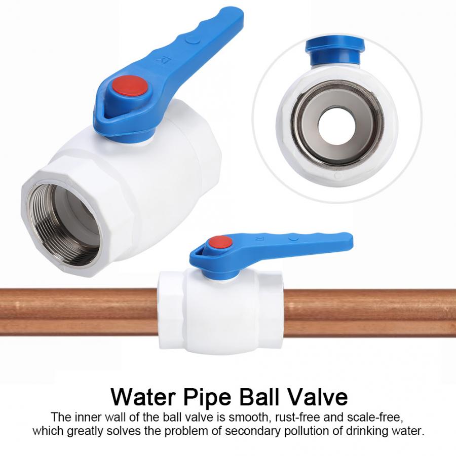 60mm PPR Plastic Pipe Connection Ball Valve PE PVC Water Pipe Fittings 2in Female Thread for Pure Drinking Water System