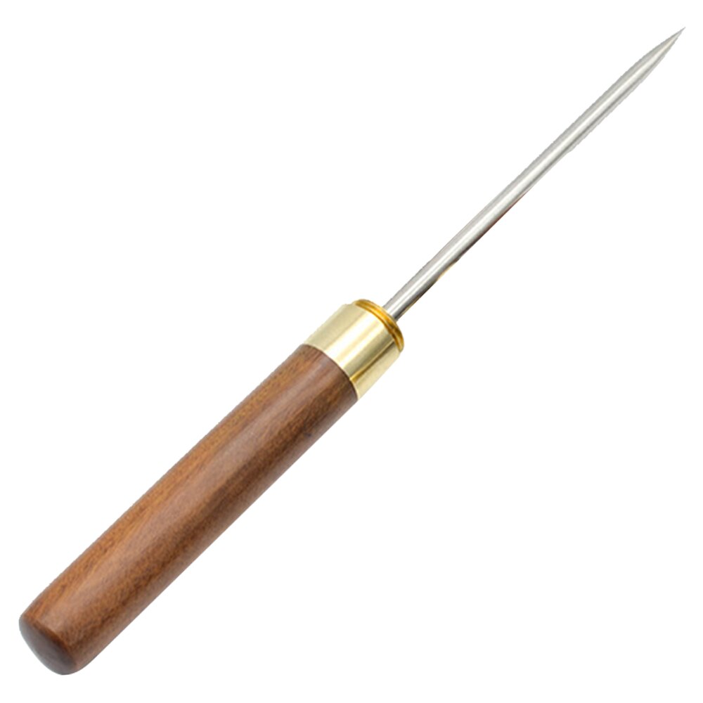 Stainless Steel Ice Pick With Wooden Handle Manual Ice Carving Tool Home Ice Crushers Ice Cone Bar Bartender Tool Kitchen Tool: Chocolate