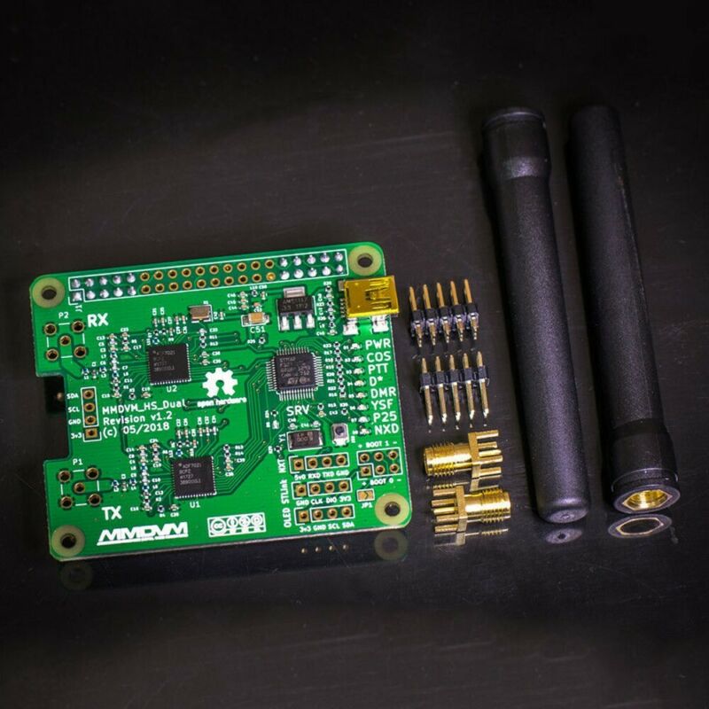 V1.3 MMDVM HS Dual Hat Duplex Hotspot P25 DMR YSF NXDN For Raspberry Pi MMDVM Duplex HotSPOT Modul