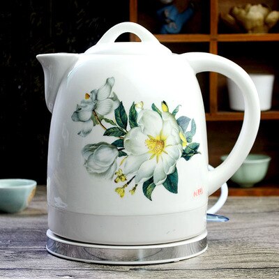 Keramik elektrische wasserkocher wasserkocher porzellan blau und weiß porzellan schaum teekanne täglichen Kung-Fu teekanne keramik wasserkocher: Grün
