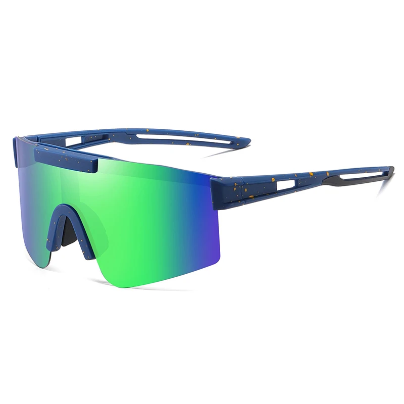 Flying waves mænd kvinder cykelbriller solbriller mountainbike cykel pickleball softball sportsbriller mountainbike beskyttelsesbriller  uv400: Blå