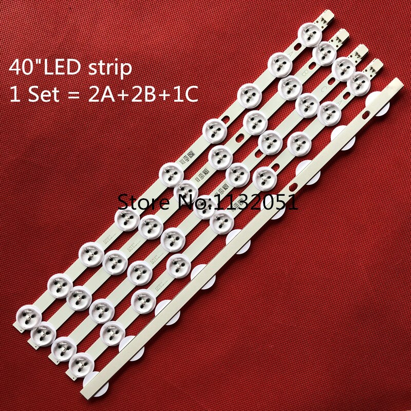 1set=10pieces 40" NDV REV1.0 ABC For 39PF3025D 40L1333DB P40LED13 VES390UNDC-01 VES400UNDC-01 VES400UNDS-02 03