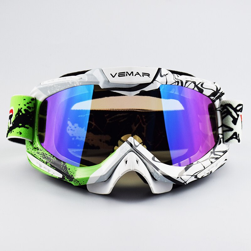 Motocross Goggles Moto Glasses Outdoor Sport Cycling Dirt-Bike Off-Road Sun Glasses MX ATV Men Motorcycle Helmet Goggles: Green