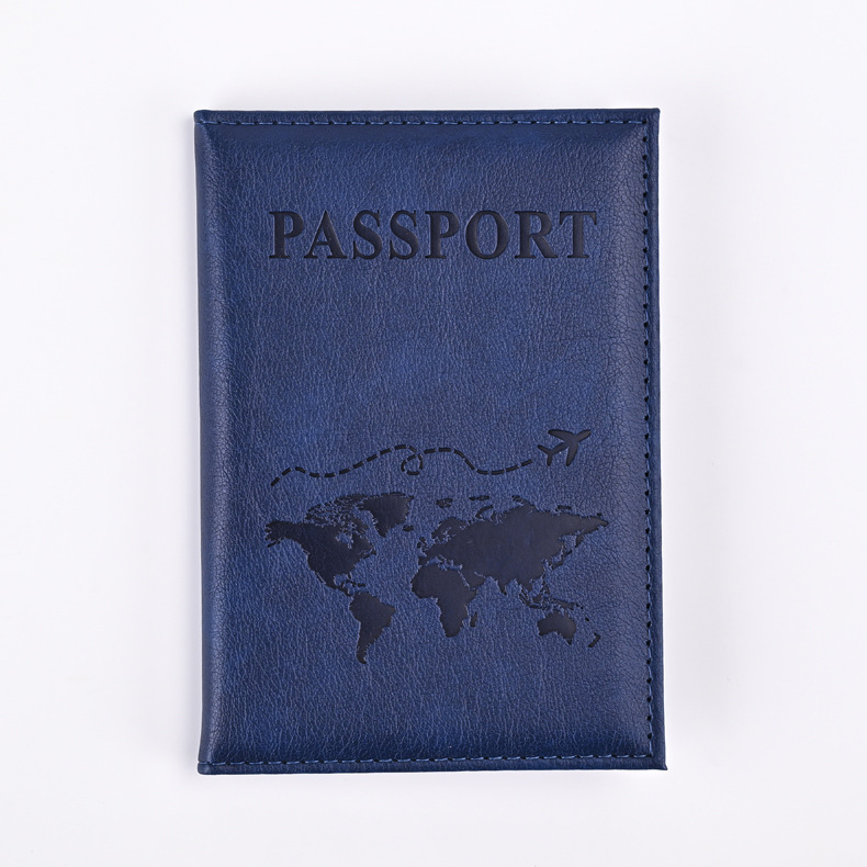 Porta pasaporte de PU colorido, fundas para pasaporte, funda protectora para pasaporte de viaje, tarjetero de identificación, accesorios de viaje: Rosa